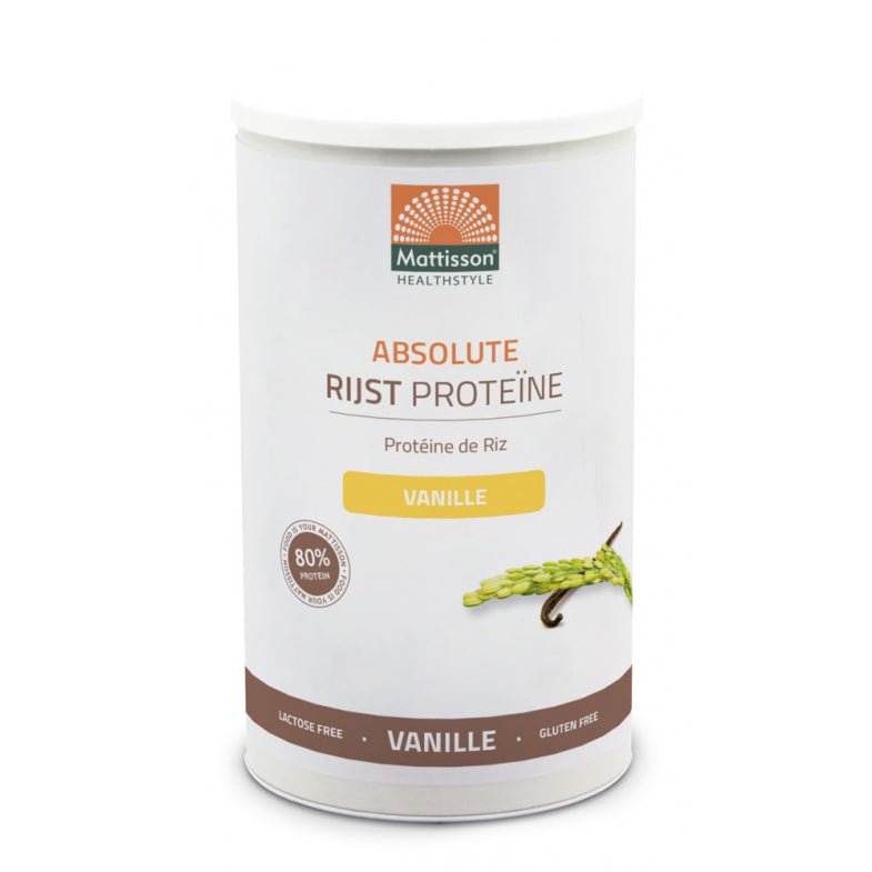 Rijst Proteïne poeder 80% - Vanille -  500 g Supplement Mattisson   