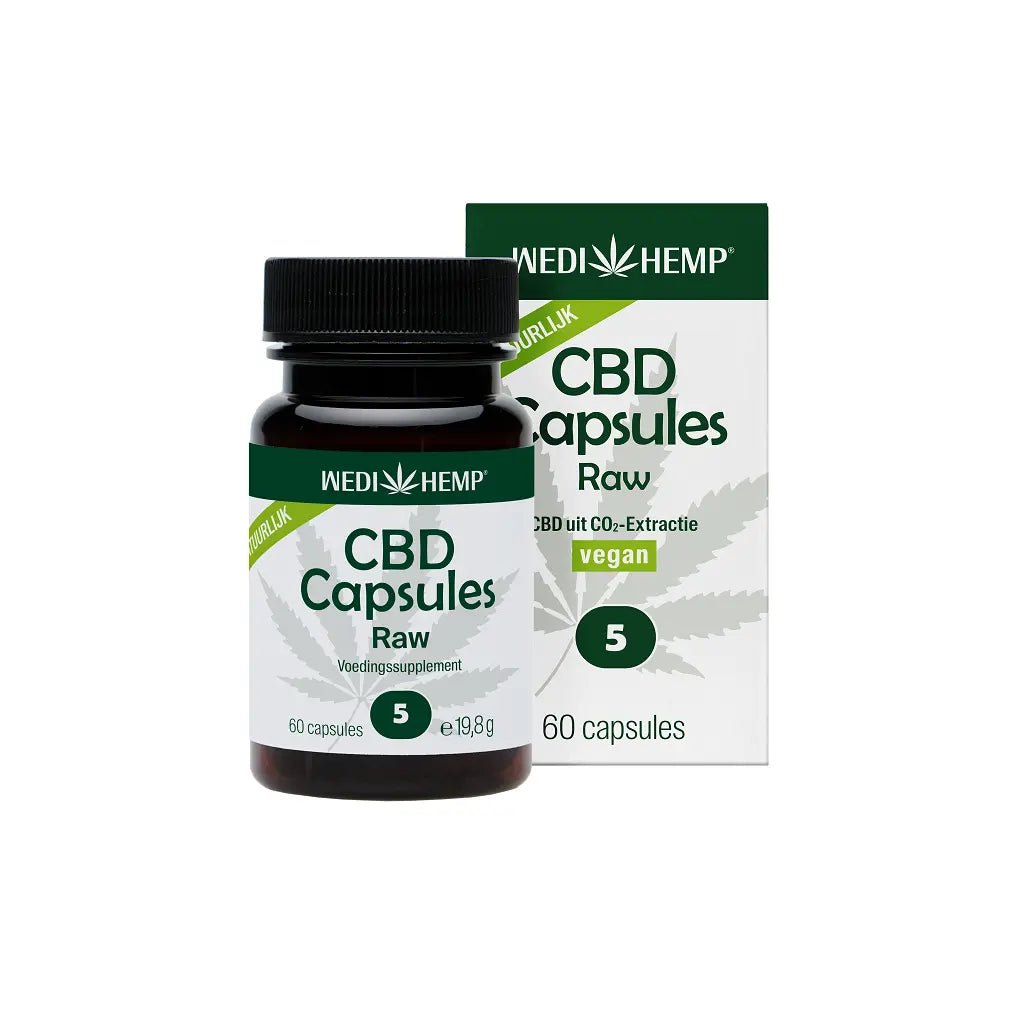 CBD Capsules Raw 5% 60st Supplement WEDI HEMP   