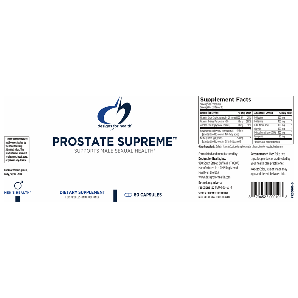 
                      
                        Prostate Supreme™ Supplement Designs For Health   
                      
                    