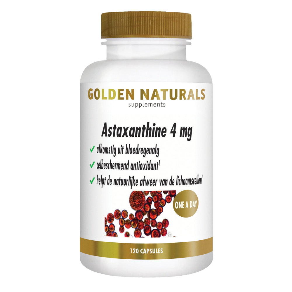 Astaxanthine 4 mg - 60 - softgel capsules Supplement Golden Naturals   