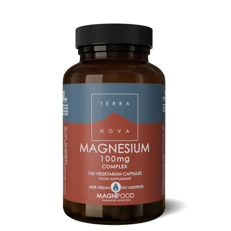 Magnesium 100mg Complex | 100 capsules Supplement Terranovabenelux Default Title