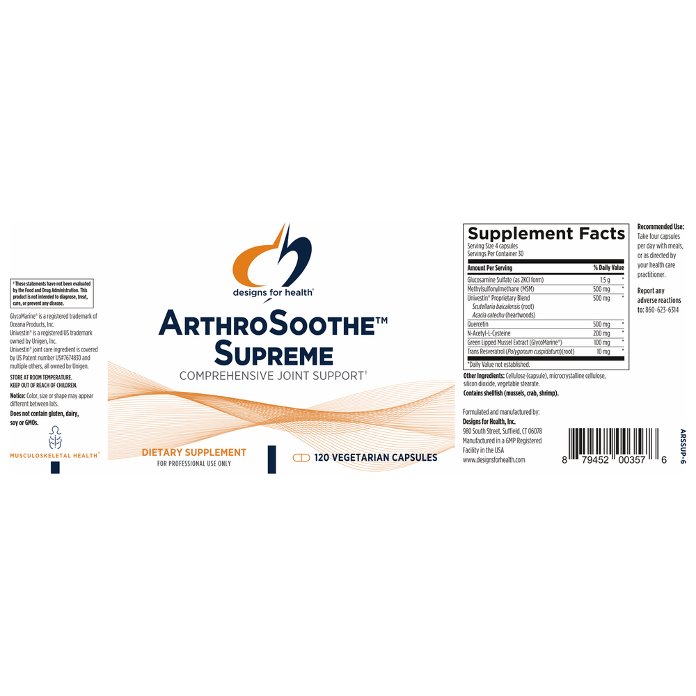 
                      
                        ArthroSoothe™ Supreme Supplement Designs For Health   
                      
                    