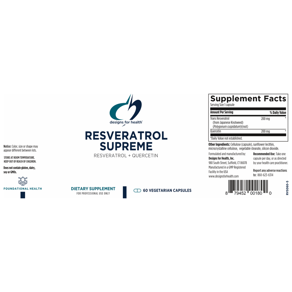 
                      
                        Resveratrol Supreme Supplement Designs For Health   
                      
                    