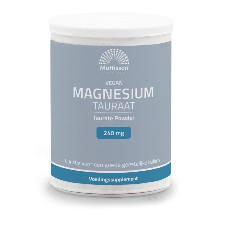 Vegan Magnesium Tauraat Poeder - 250 gram Supplement Mattisson   