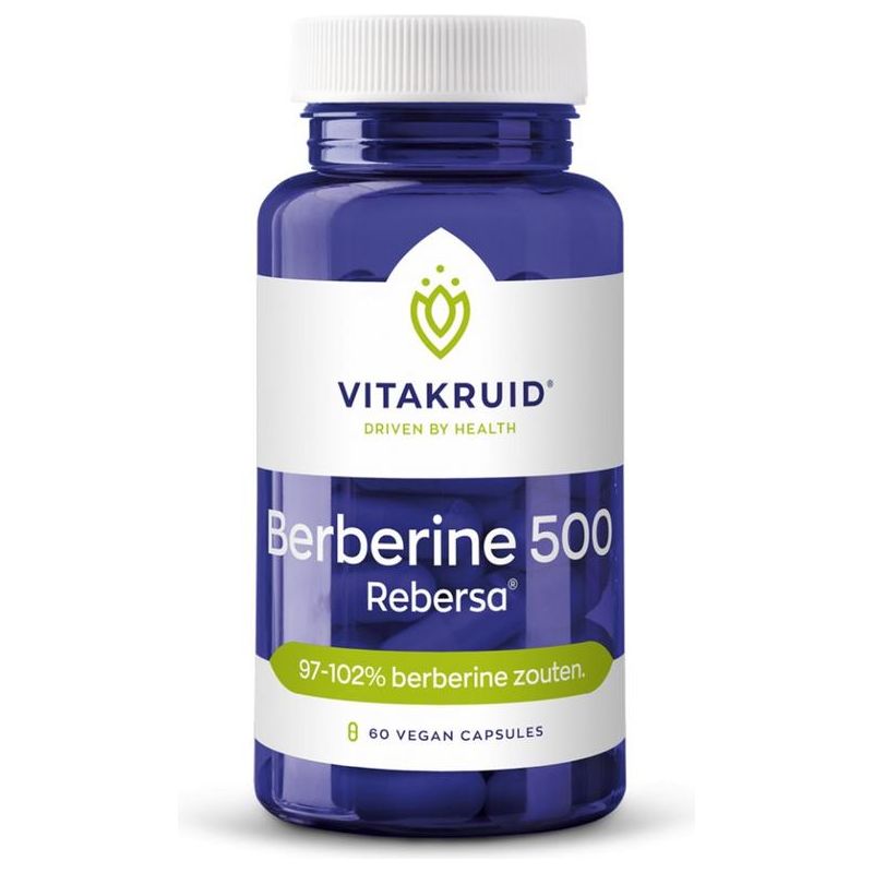 Vitakruid Berberine 500 Rebersa® 97-102% berberine zouten Supplement Vitakruid   