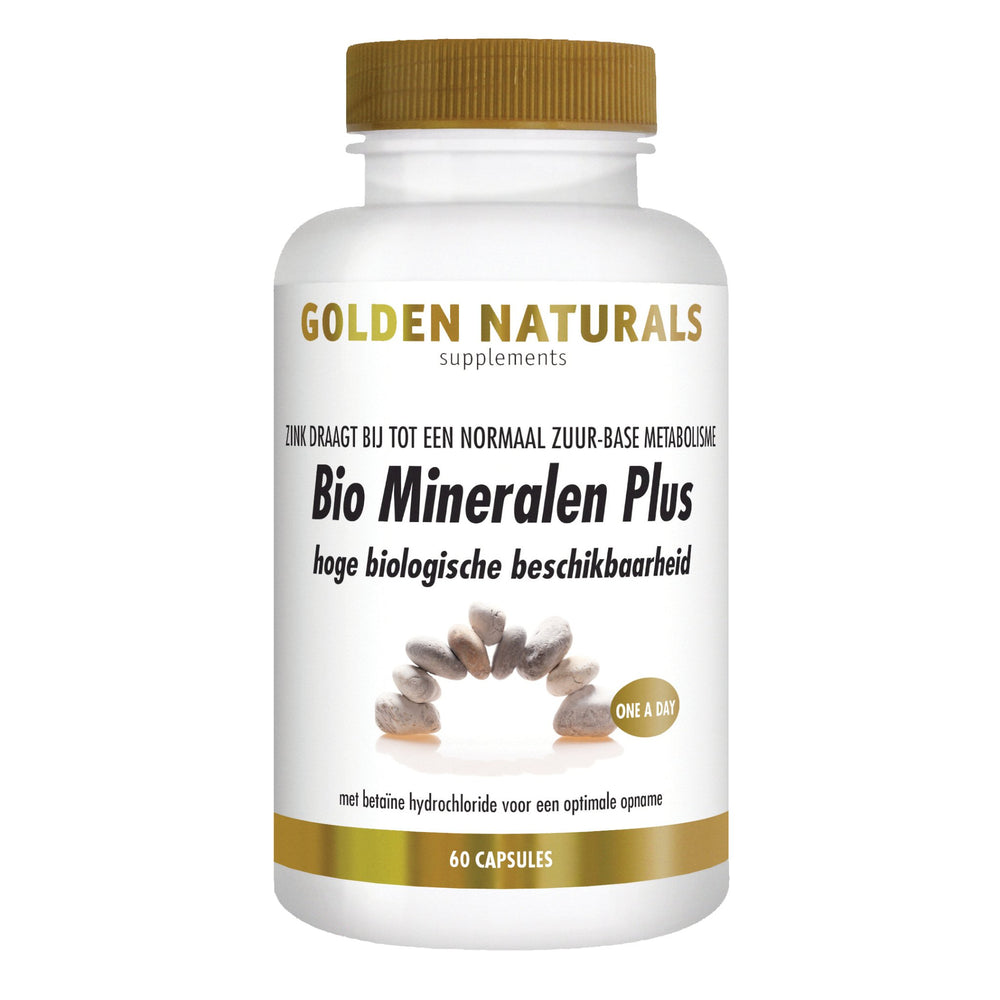 Bio Mineralen Plus - 60 - veganistische capsules Supplement Golden Naturals   