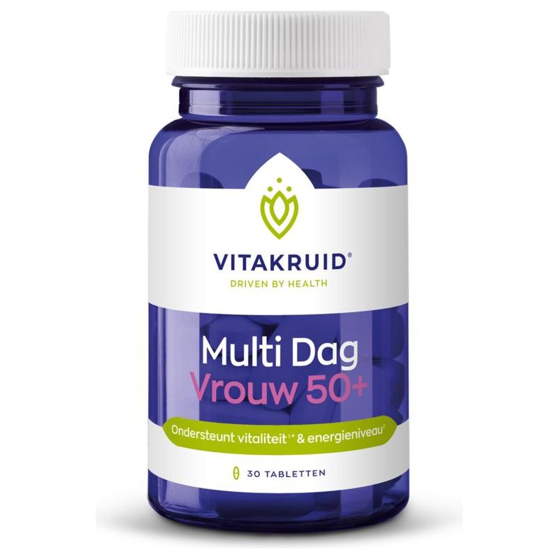 Vitakruid Multi dag vrouw 50+ Supplement Vitakruid   