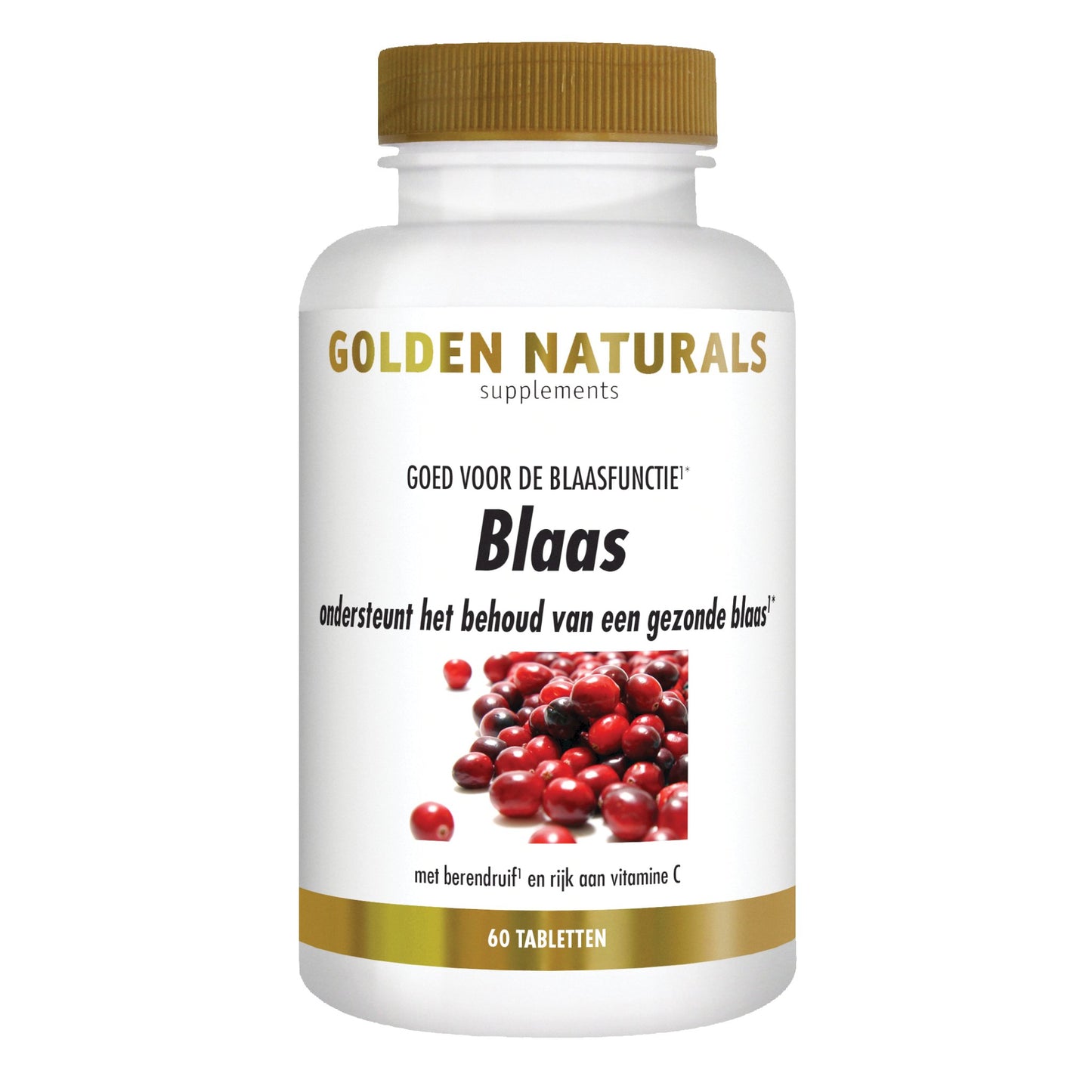 Blaas - 60 - veganistische tabletten Supplement Golden Naturals   