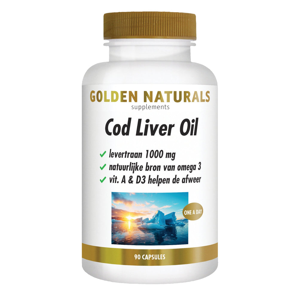 Cod Liver Oil - 90 - softgel capsules Supplement Golden Naturals   