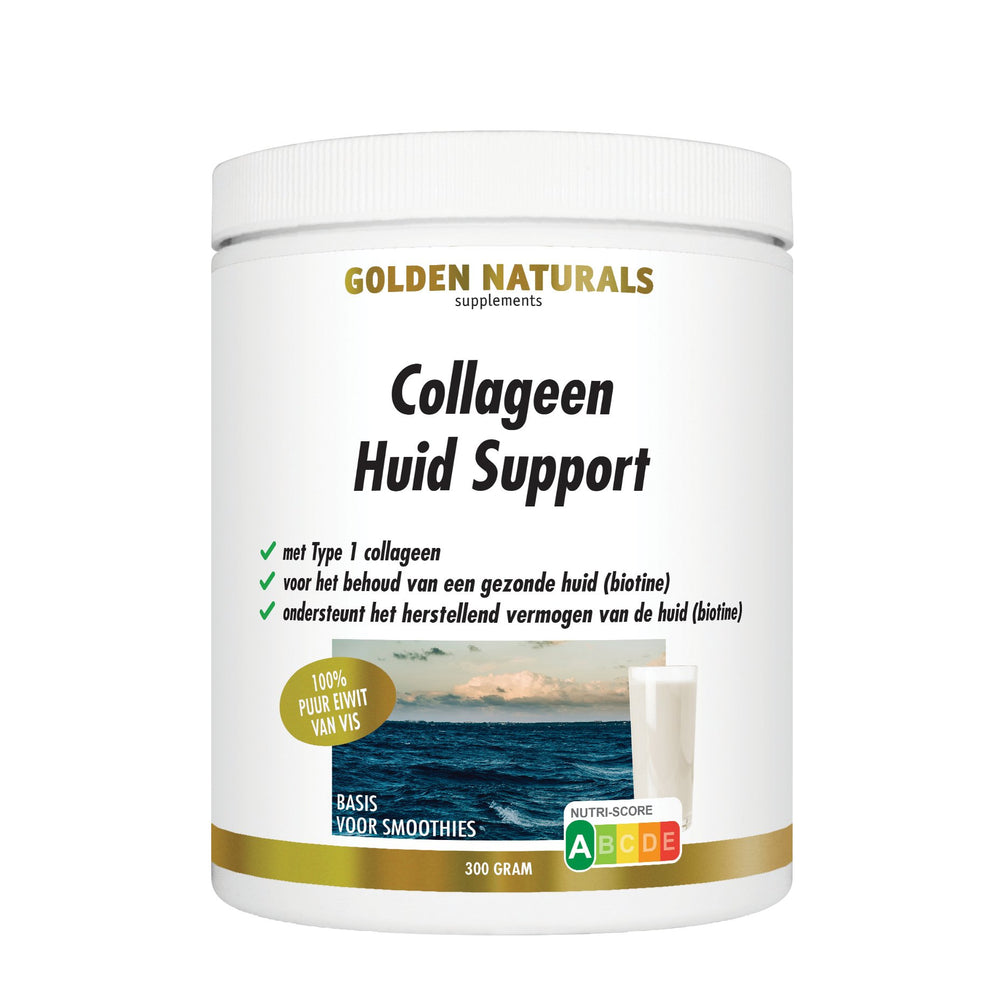 Collageen Huid Support (Vis) - 300 - gram poeder Supplement Golden Naturals   