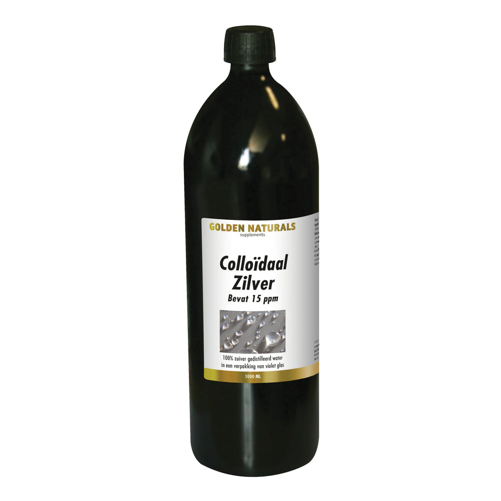 Colloïdaal Zilver - 1000 - milliliter Supplement Golden Naturals   