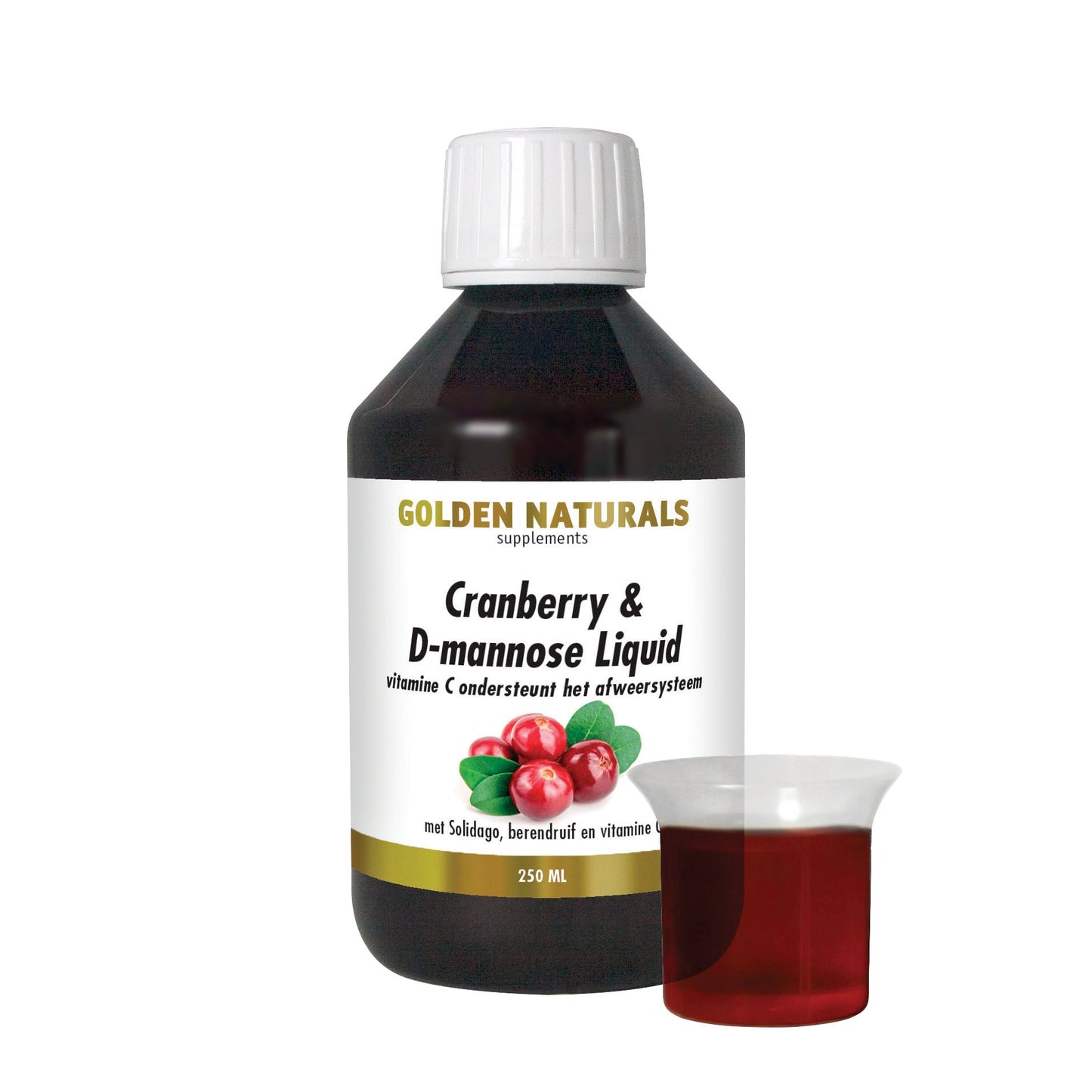 Cranberry & D-mannose Liquid - 250 - milliliter Supplement Golden Naturals   