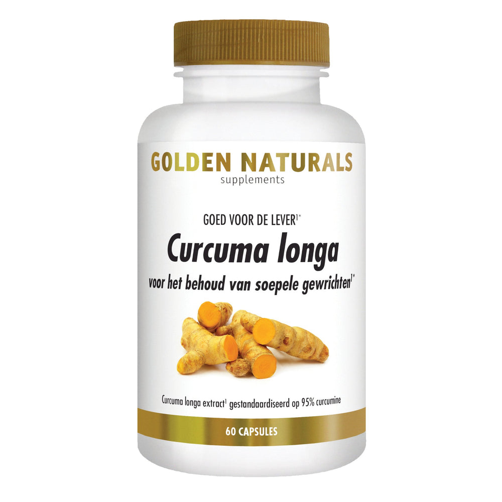 Curcuma Longa - 60 - veganistische capsules Supplement Golden Naturals   