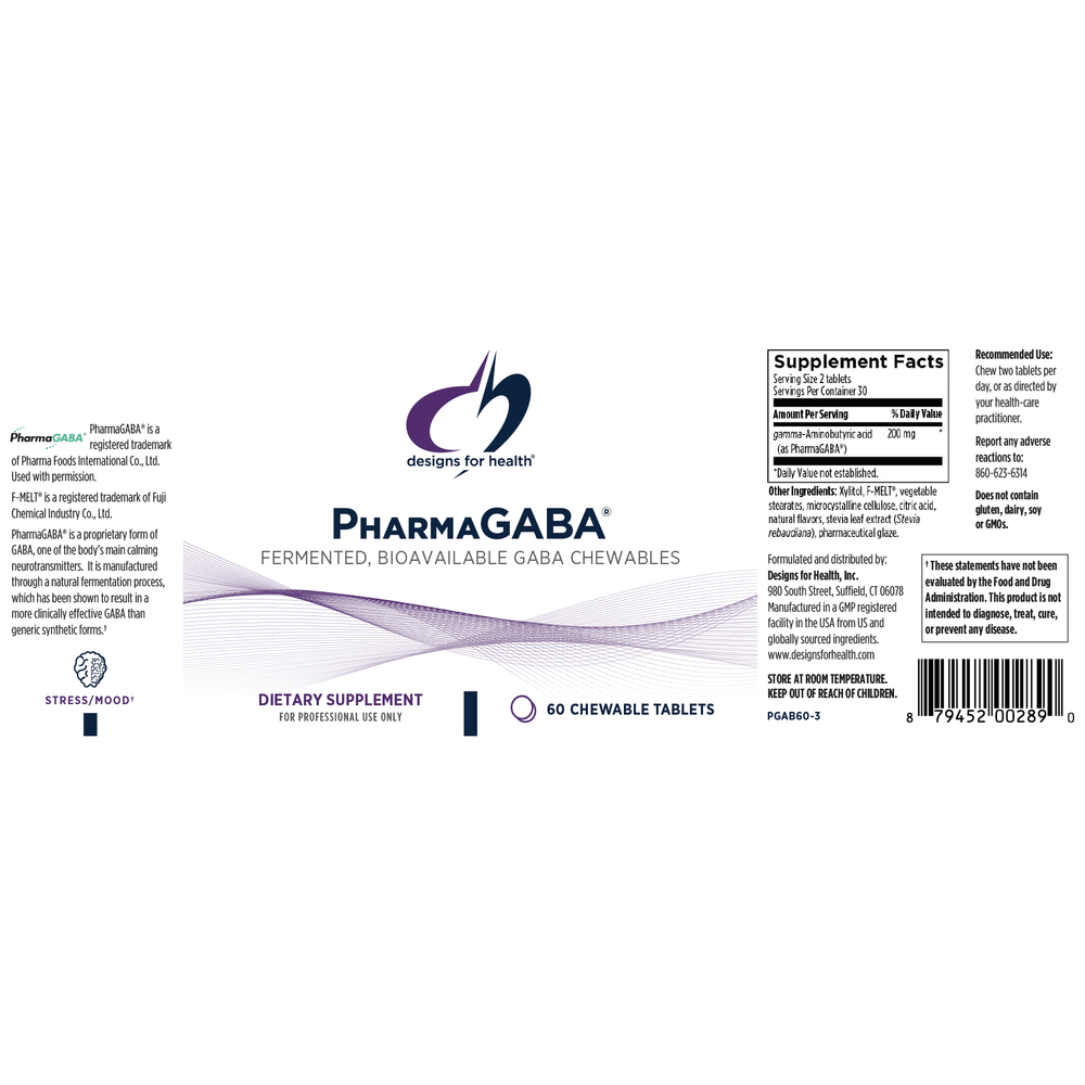 
                      
                        PharmaGABA® Supplement Designs For Health   
                      
                    