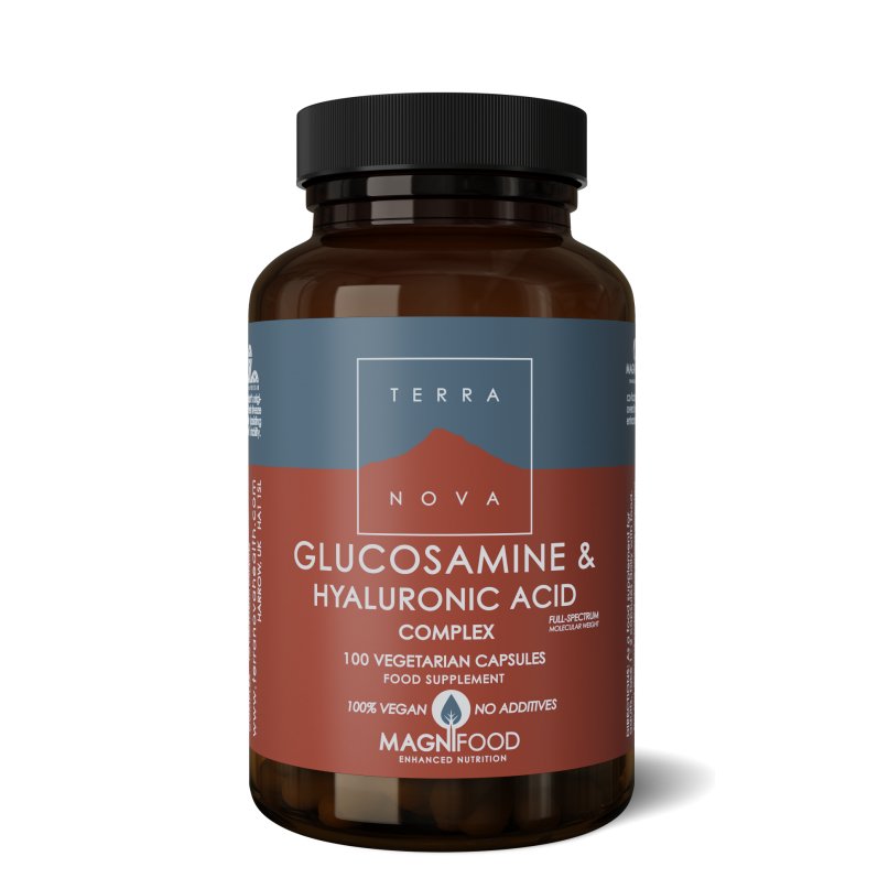 Glucosamine & Hyaluronic Acid Complex | 100 capsules Supplement Terranovabenelux   