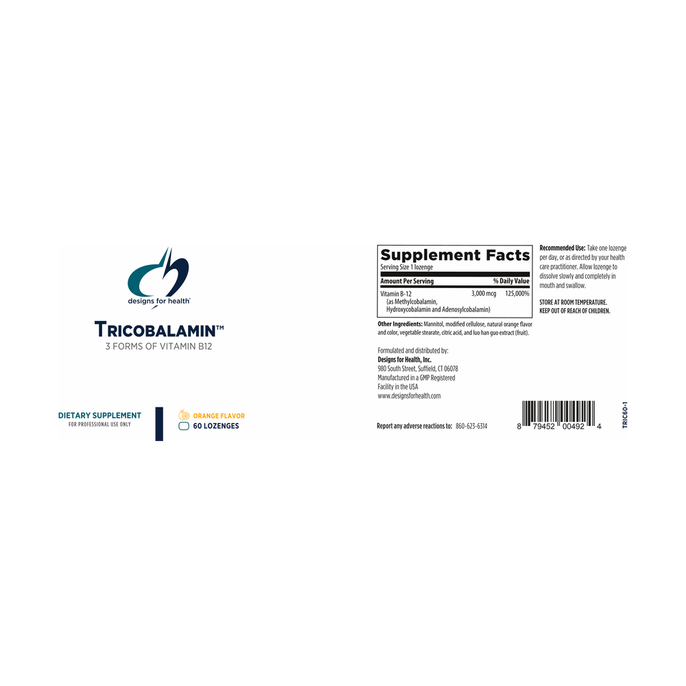 
                      
                        Tricobalamin™ Supplement Designs For Health   
                      
                    