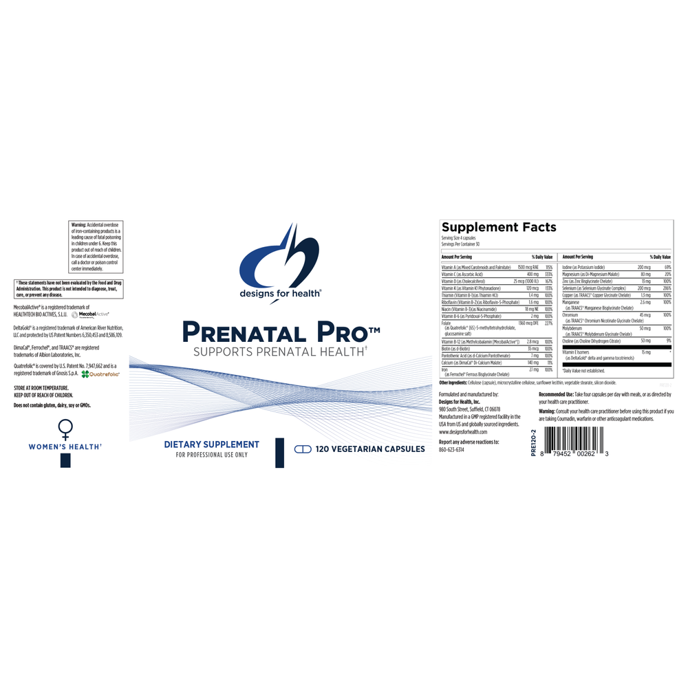 
                      
                        Prenatal Pro™ Supplement Designs For Health   
                      
                    