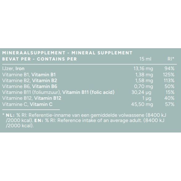 Ferro Vloeibaar IJzer - 250ml Supplement Mattisson