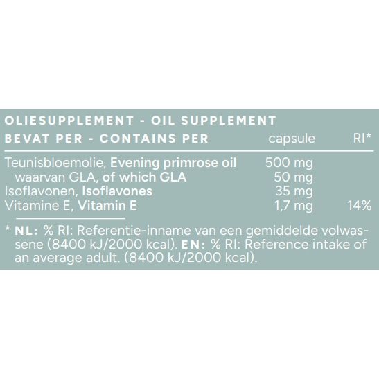 Soja Isoflavonen met vitamine E & GLA - 60 capsules Supplement Mattisson