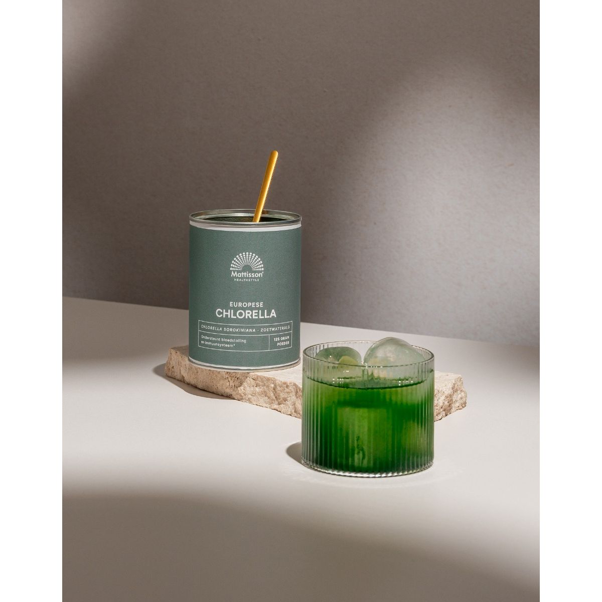 Europees Chlorella poeder - 125 g Supplement Mattisson