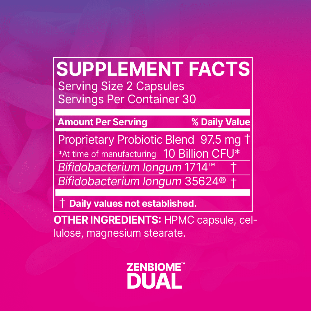 ZenBiome DUAL - 60 Capsules | Microbiome Labs Microbiome Labs