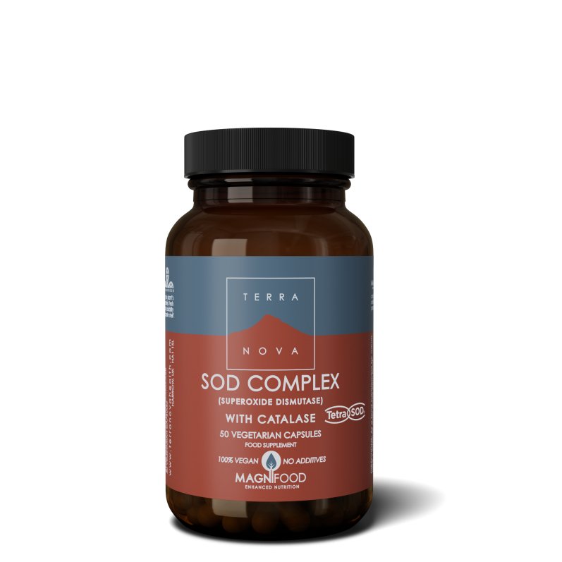 SOD Complex met Catalase | 50 capsules Supplement Terranovabenelux   