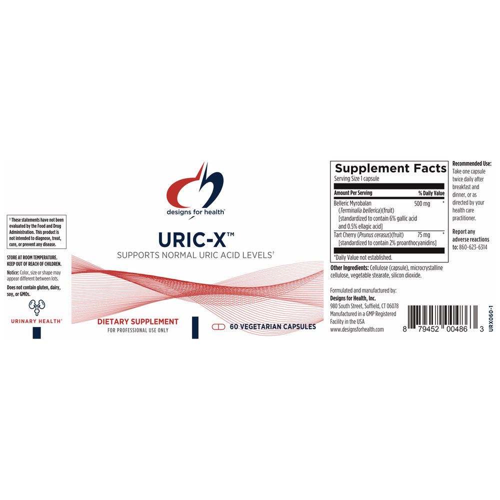 
                      
                        Uric-X™ Supplement Designs For Health   
                      
                    