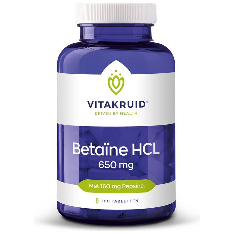 Vitakruid Betaine HCL 650 mg & pepsine 160 mg Supplement Vitakruid   