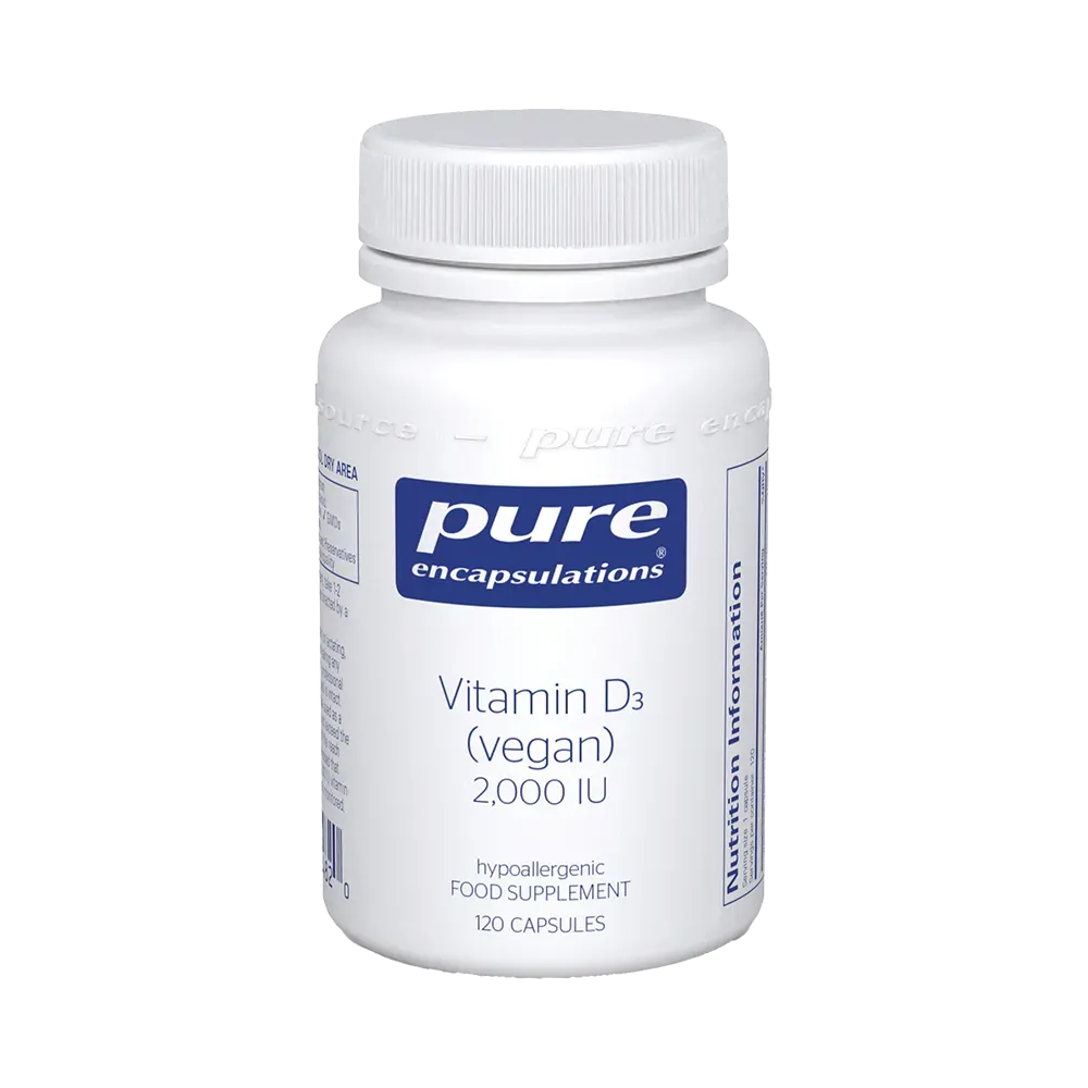 Vitamin D3 Vegan 2,000 IU - 120 capsules Pure Encapsulations