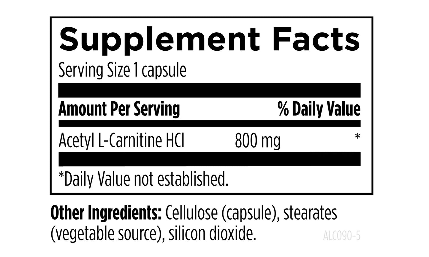 Acetyl L-Carnitine - 90 capsules Designs For Health