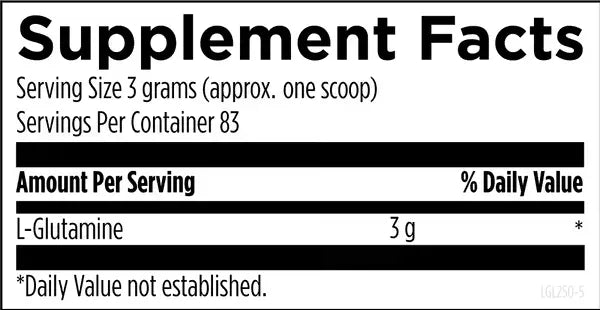 L-Glutamine powder - 250 g Designs For Health