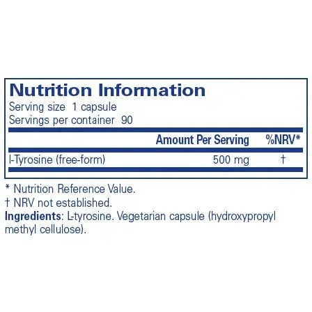 L-Tyrosine - 90 capsules Pure Encapsulations