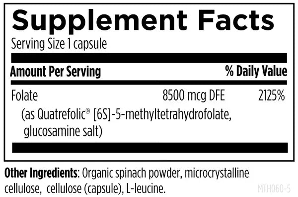 L-5-MTHF - 60 capsules Designs For Health