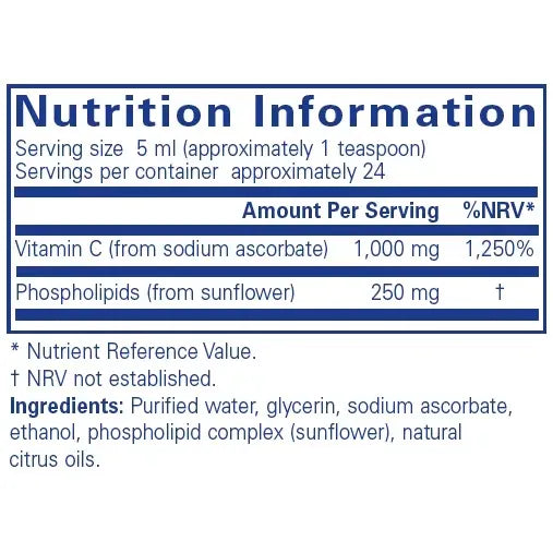 Liposomal Vitamin C - 120 mL liposomal Pure Encapsulations