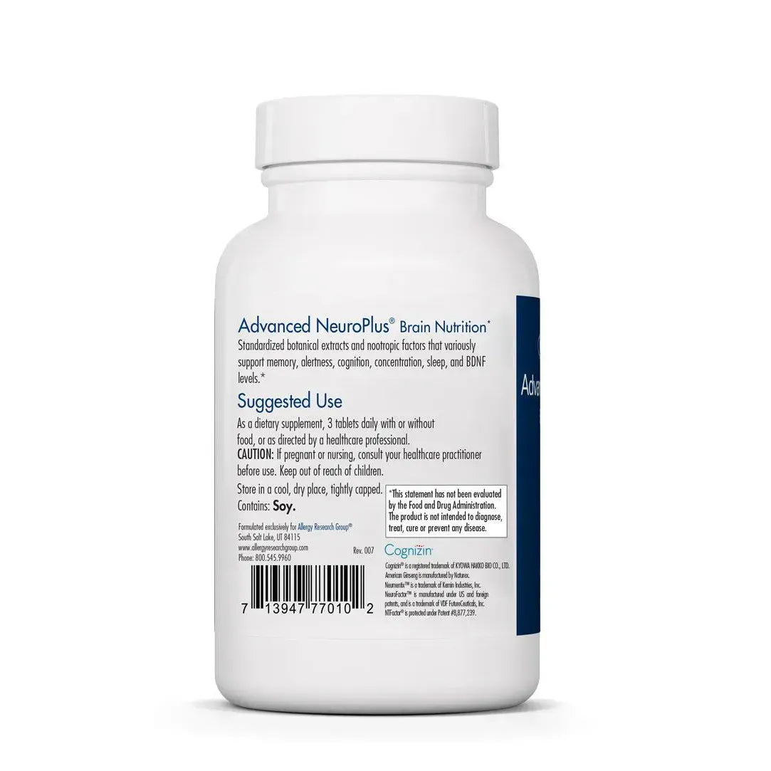 Advanced NeuroPlus® Supplement Allergy Research Group
