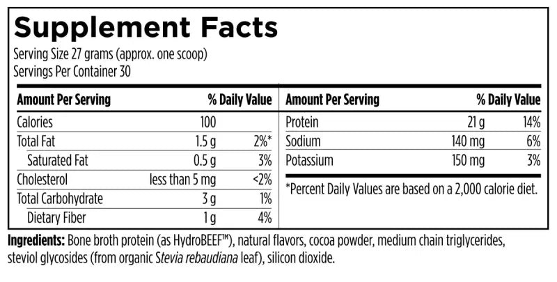 Designs for Sport Grass-Fed Beef Protein Chocolate - 810 g powder Designs For Health
