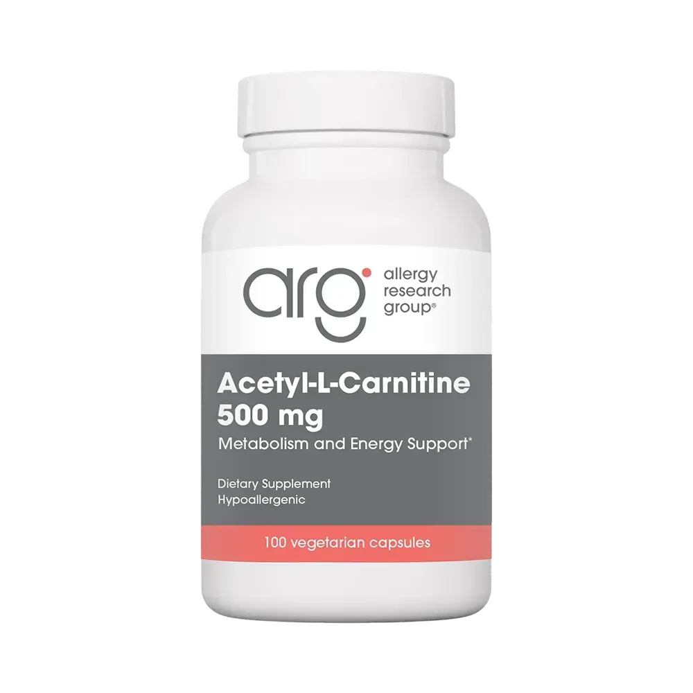 Acetyl-L-Carnitine 500mg - 100 capsules Allergy Research Group Default Title