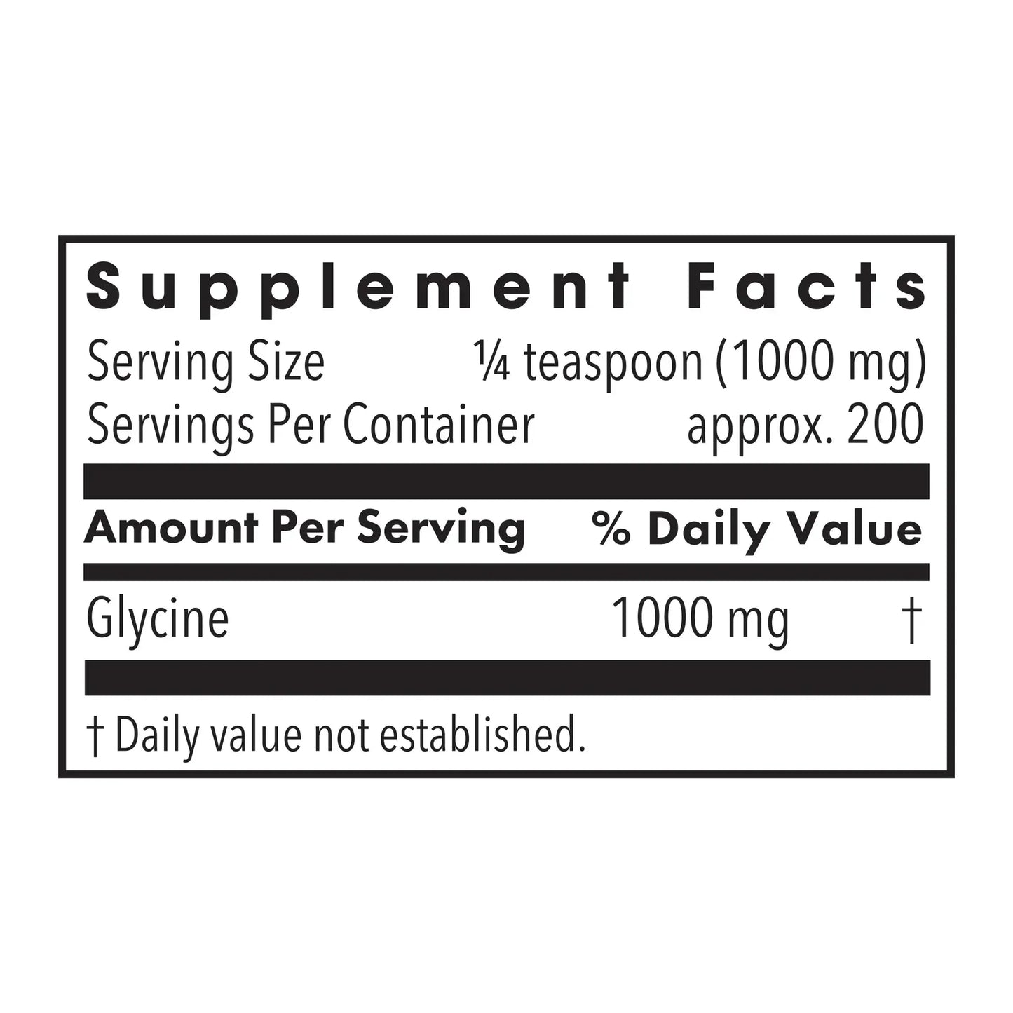Glycine Powder - 200 g powder Allergy Research Group