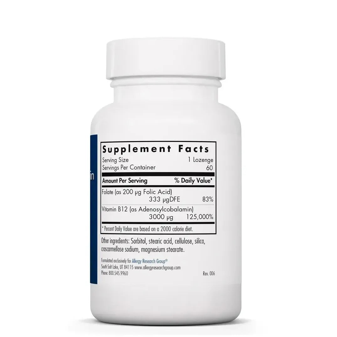 B12 Adenosylcobalamin Supplement Allergy Research Group