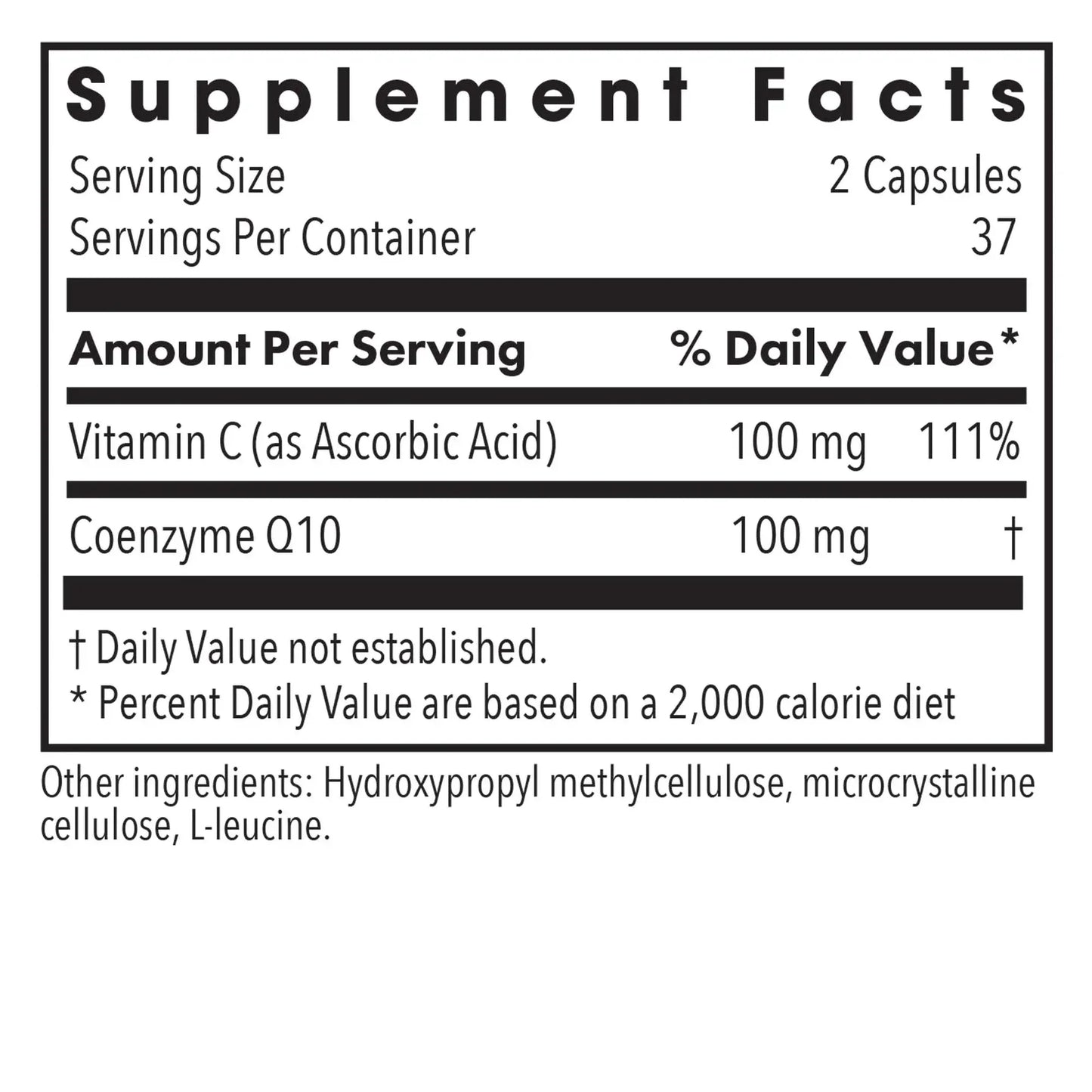 Coenzyme Q10 50 mg - 75 capsules Allergy Research Group