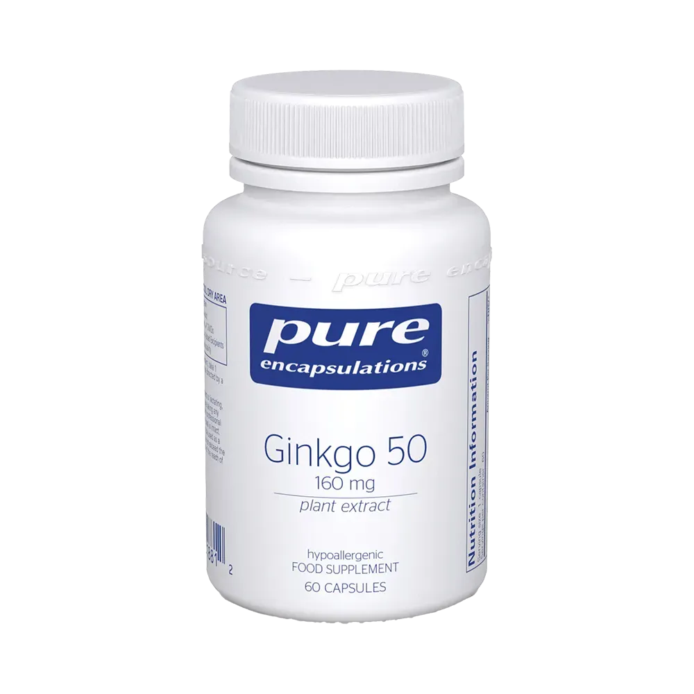 Ginkgo 50 160 mg - 60 capsules Pure Encapsulations