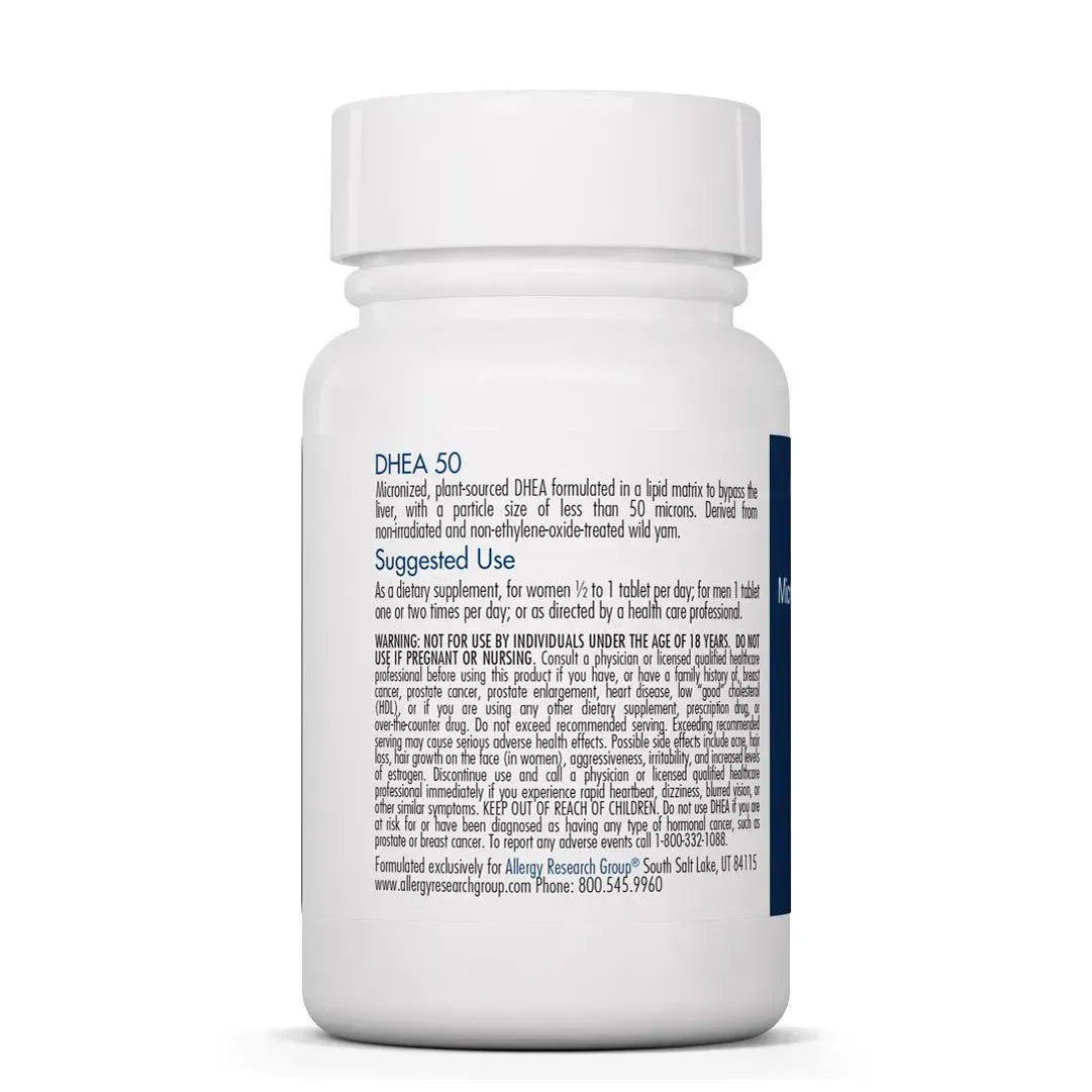 DHEA 50 mg Supplement Allergy Research Group