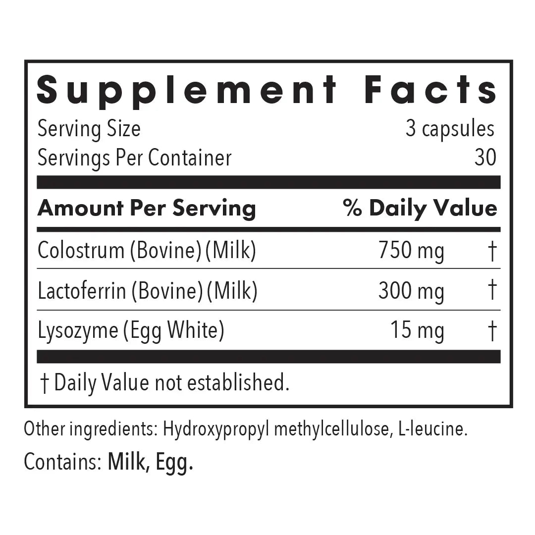 Laktoferrin with Colostrum - 90 capsules Allergy Research Group