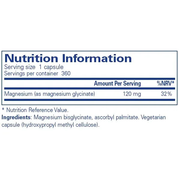 Magnesium (glycinate) - 360 capsules Pure Encapsulations