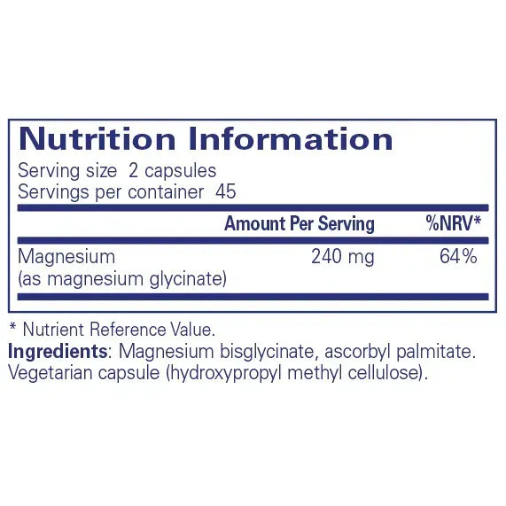 Magnesium (glycinate) - 90 capsules Pure Encapsulations