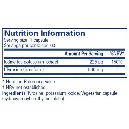 Iodine & Tyrosine - 60 capsules Pure Encapsulations