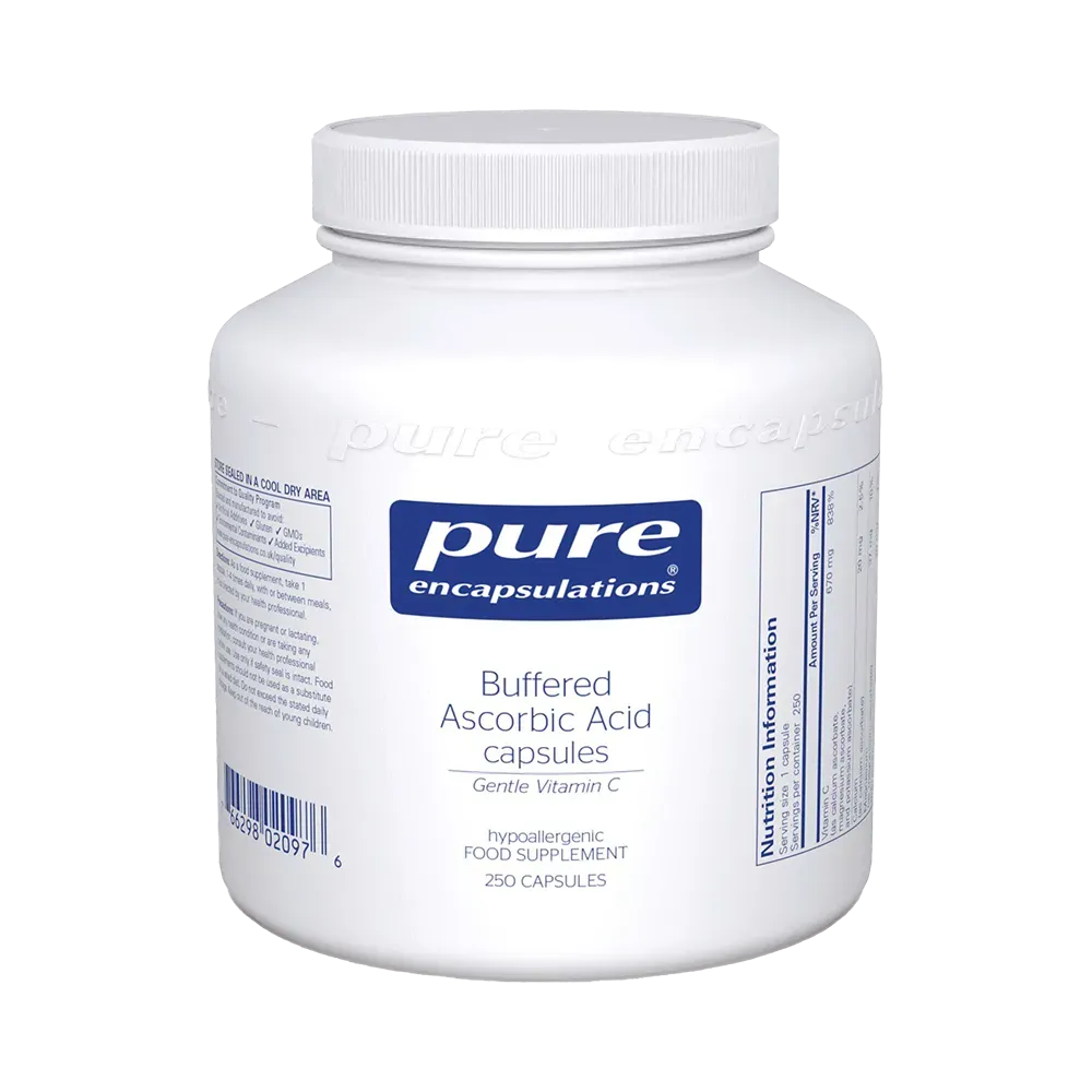 Buffered Ascorbic Acid - 250 capsules Pure Encapsulations
