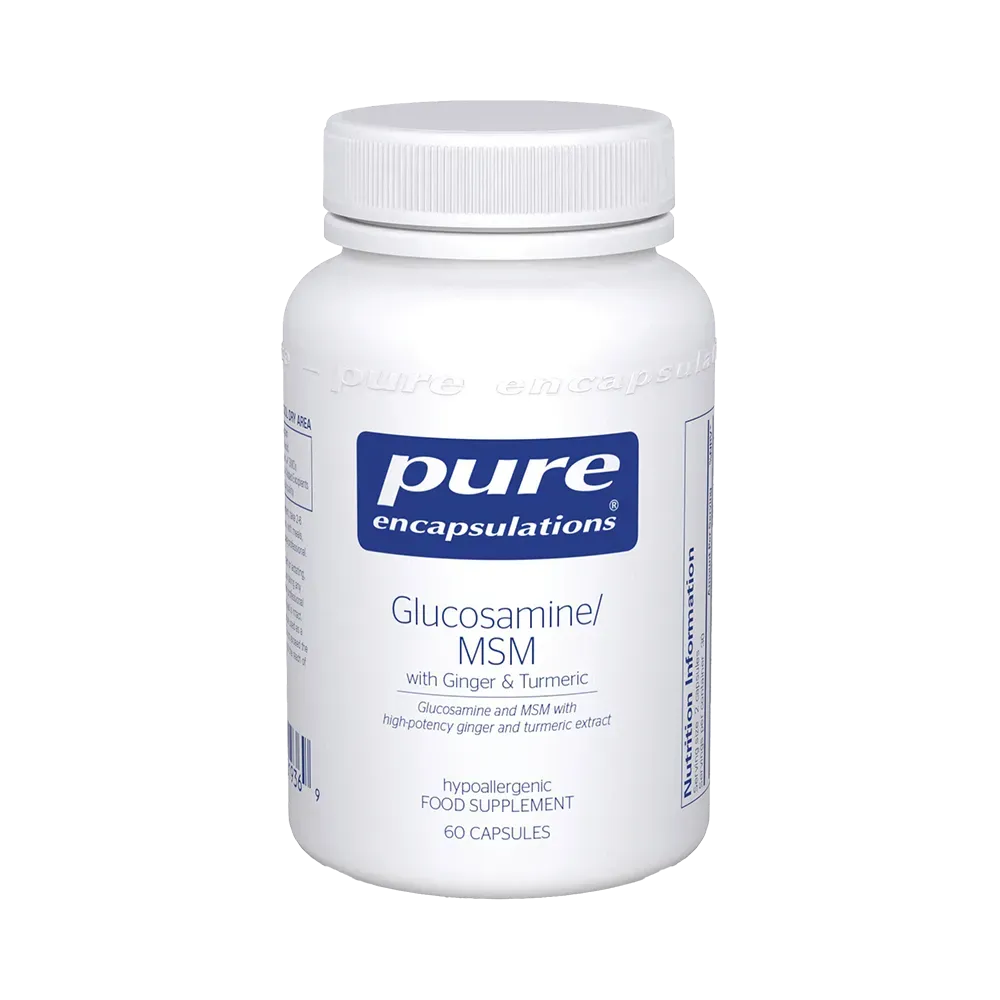 Glucosamine/ MSM with Ginger & Turmeric - 60 capsules Pure Encapsulations
