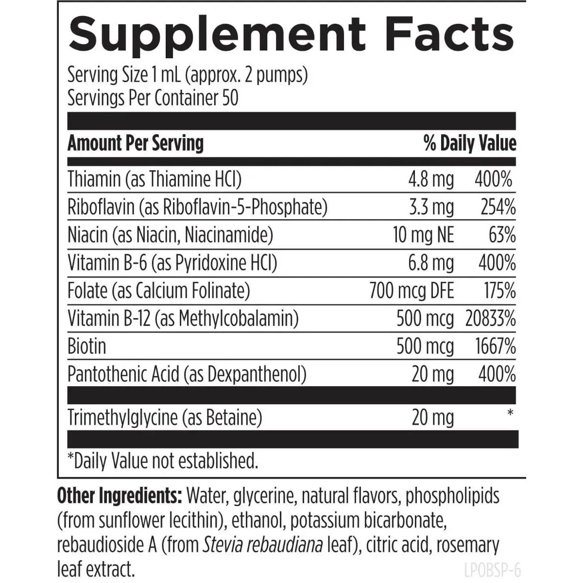 Liposomal B Supreme Designs For Health