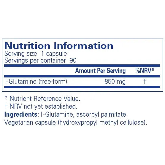 L-Glutamine 850 Mg - 90 Capsules Pure Encapsulations